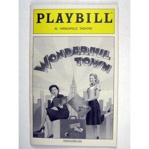 Wonderful Town Playbill Hirschfeld Theatre 2003 Donna Murphy Greg Edelman